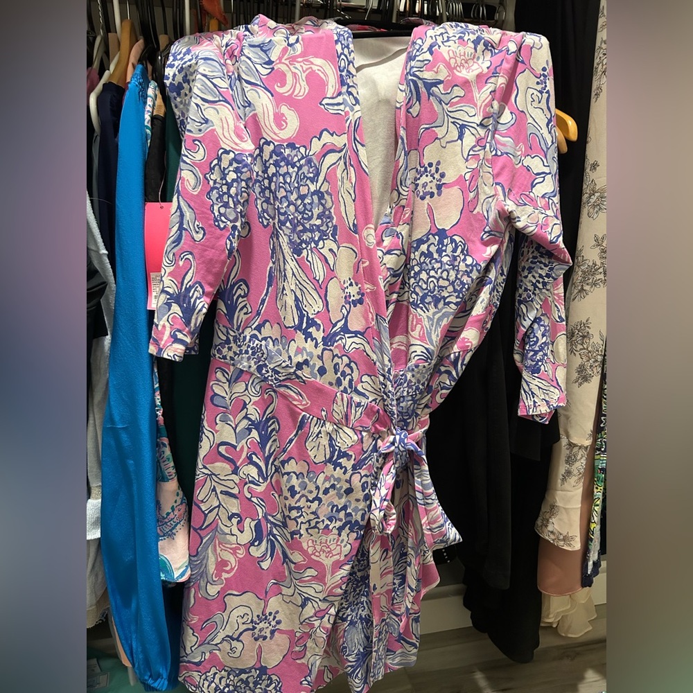 Lilly Pulitzer Pink Wrap Romper
